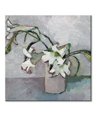 White Lillies - obraz na płótnie