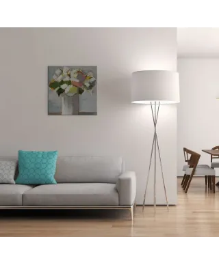 White Floral - obraz na płótnie