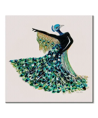Peacock Dancer - obraz na płótnie