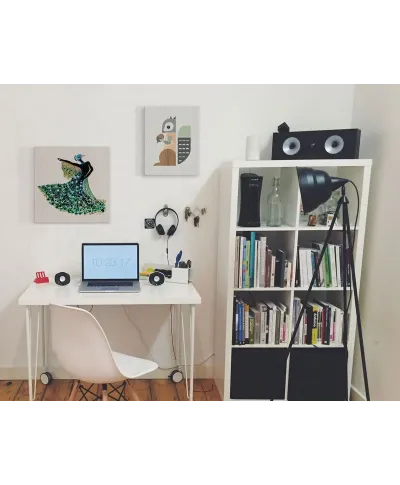 Peacock Dancer - obraz na płótnie