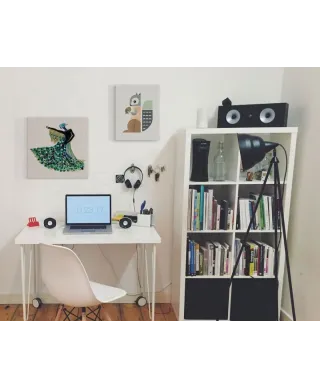 Peacock Dancer - obraz na płótnie