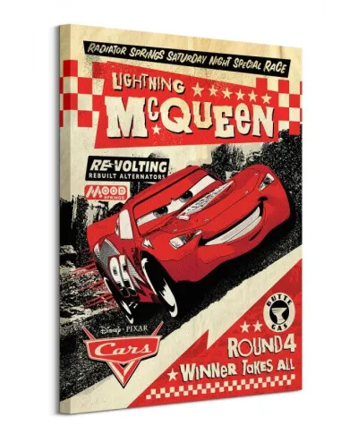 Cars Lightning Mcqueen Race - obraz na płótnie