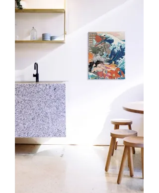 Wonder Woman (Justice League Great Wave)  - obraz na płótnie