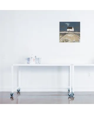 A Harsh Frost Fell upon the Meadow - obraz na płótnie