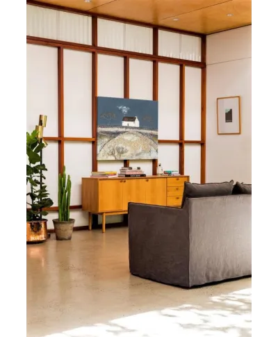 A Harsh Frost Fell upon the Meadow - obraz na płótnie