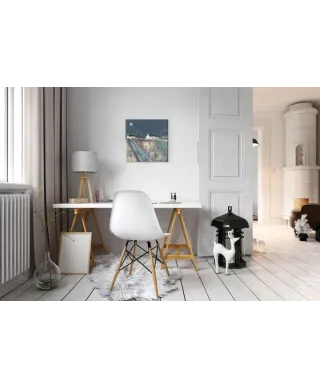 A Quilted Meadow by Moonlight - obraz na płótnie