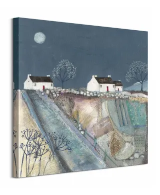 A Quilted Meadow by Moonlight - obraz na płótnie