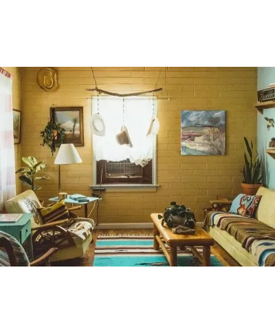 Along the Farm Drive - obraz na płótnie