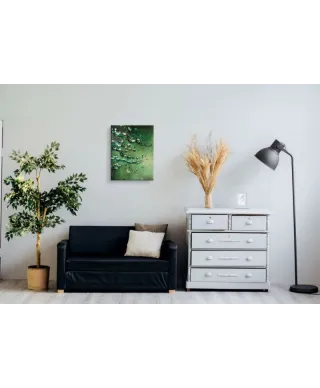 Blossoms on Jade - obraz na płótnie