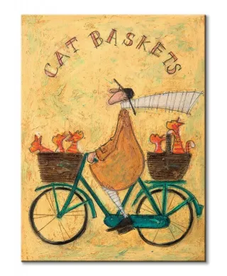 Cat Baskets - obraz na płótnie