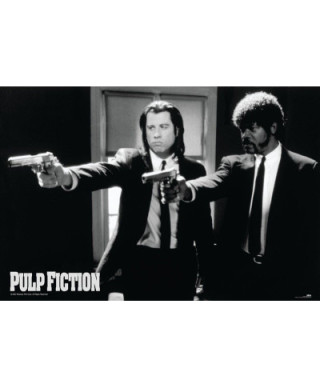 Pulp Fiction (B&W Guns) - plakat