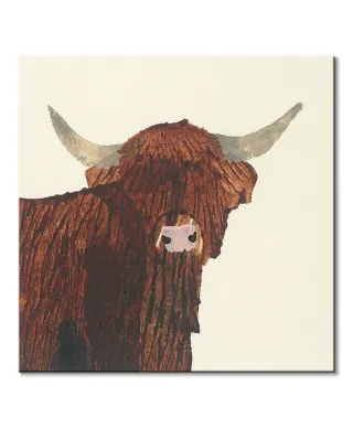 Highland Cow - obraz na płótnie