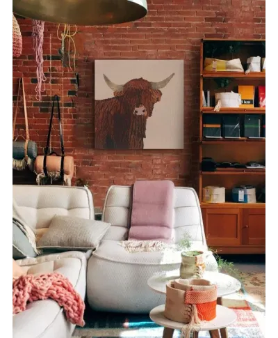 Highland Cow - obraz na płótnie