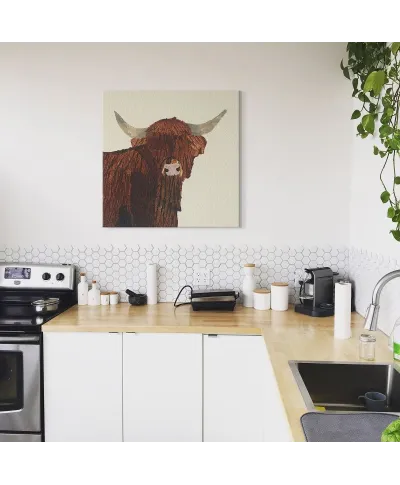 Highland Cow - obraz na płótnie