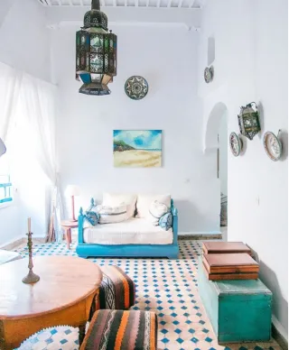 Summer Beach Huts III - obraz na płótnie