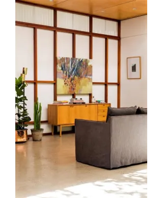 Teasels and Birches - obraz na płótnie