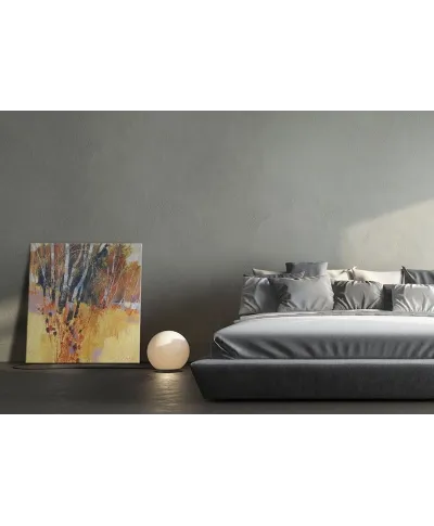 Teasels and Birches - obraz na płótnie