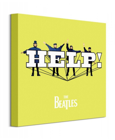 The Beatles HELP! Yellow - obraz na płótnie