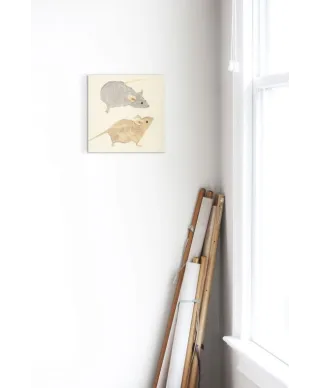 Timid Mice - obraz na płótnie