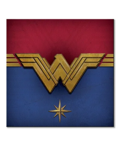 Wonder Woman Emblem - obraz na płótnie