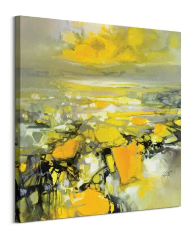 Obraz do salonu - Yellow Matter 2 - 85x85 cm