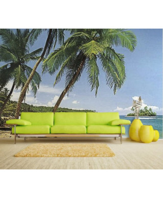 Fototapeta na ścianę - Plaża - Tropiki (Palmy na Plaży) - 366x254 cm