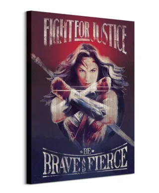 Obraz na płótnie - Wonder Woman Fight For Justice - 60x80 cm