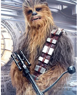Star Wars The Last Jedi (Chewbacca Bowcaster) - plakat