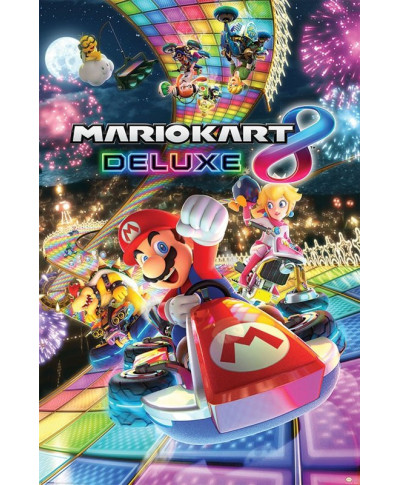 Mario Kart 8 (Deluxe) - plakat gamingowy