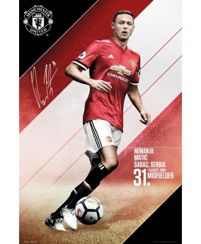 Manchester United Matić 17/18 - plakat