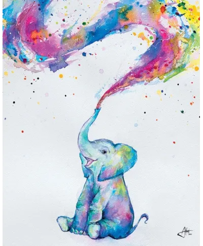 Plakat - Wiosna - Słonik - Spring