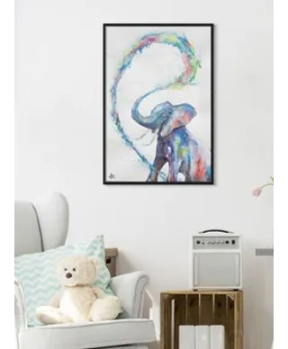 Plakat - Wiosna - Słonik - Spring