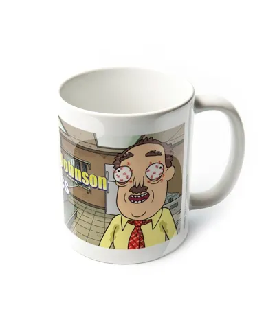 Kubek ceramiczny z uchem - Rick and Morty (Ants in My Eyes Johnson)