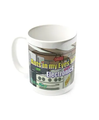 Kubek ceramiczny z uchem - Rick and Morty (Ants in My Eyes Johnson)