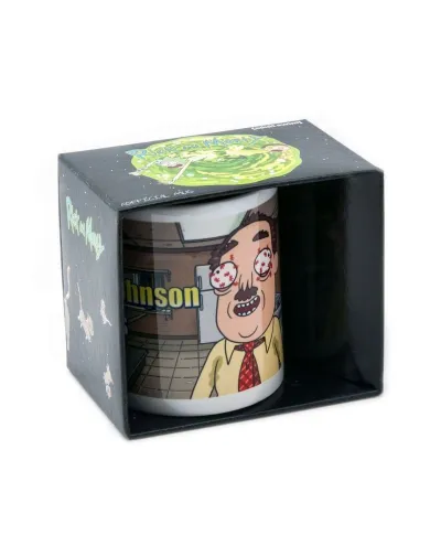 Kubek ceramiczny z uchem - Rick and Morty (Ants in My Eyes Johnson)