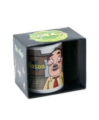 Kubek ceramiczny z uchem - Rick and Morty (Ants in My Eyes Johnson)