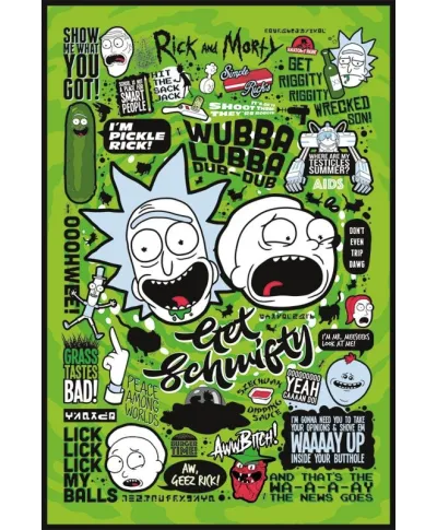 Plakat na ścianę - Rick and Morty (Quotes)