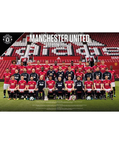 Plakat - Drużyna Manchester United - Zawodnicy 17/18