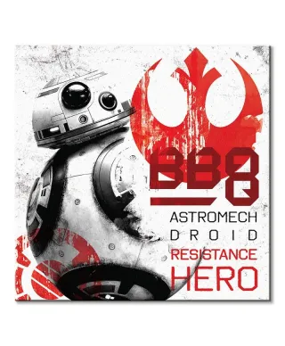 Obraz na płótnie - Gwiezdne Wojny: Ostatni Jedi (BB-8 Resistance Hero)