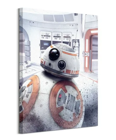 Obraz ścienny na płótnie - Gwiezdne Wojny: Ostatni Jedi - BB-8 Peek) - 60x80 cm