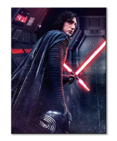 Obraz na płótnie - Star Wars: Ostatni Jedi (Kylo Ren Rage) - 60x80 cm