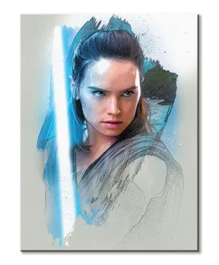 Obraz filmowy - Star Wars: Ostatni Jedi (Rey Brushstroke) - 60x80 cm