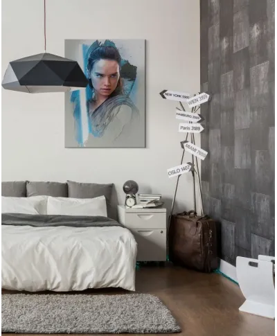 Obraz filmowy - Star Wars: Ostatni Jedi (Rey Brushstroke) - 60x80 cm
