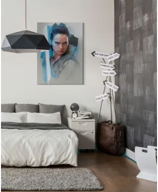 Obraz filmowy - Star Wars: Ostatni Jedi (Rey Brushstroke) - 60x80 cm