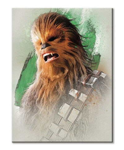 Obraz filmowy - Star Wars: The Last Jedi (Chewbacca Brushstroke) - 60x80 cm