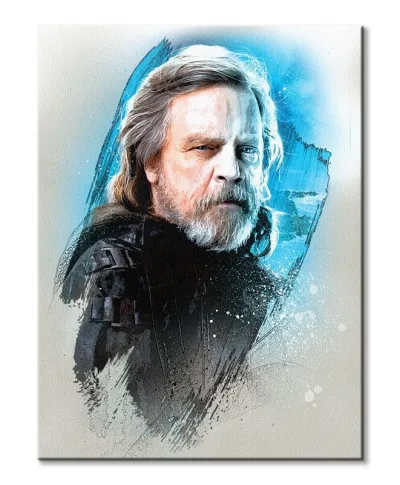 Obraz ścienny - Star Wars: The Last Jedi (Luke Skywalker Brushstroke) - 60x80 cm