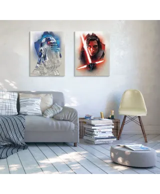 Obraz do salonu - Star Wars: Ostatni Jedi (R2-D2 Brushstroke) - 60x80 cm