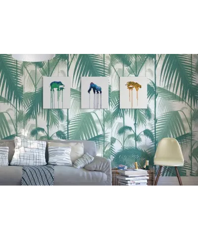 Asian Elephants - obraz na płótnie