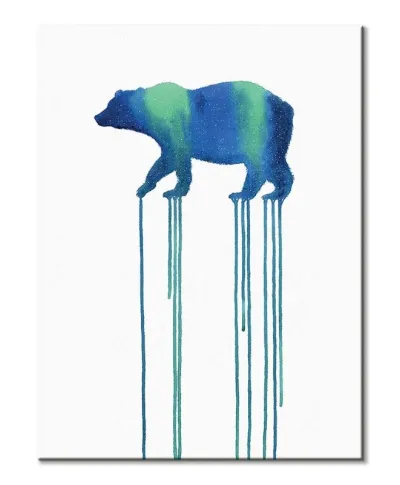 Cosmic Bear - obraz na płótnie