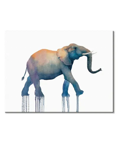 Elephant Walk - obraz na płótnie